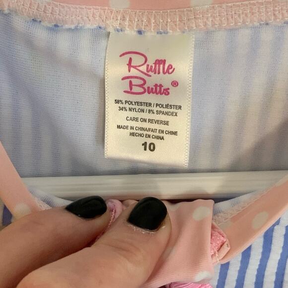 Ruffle Butt One piece swimsuit size 10 - Picture 3 of 4